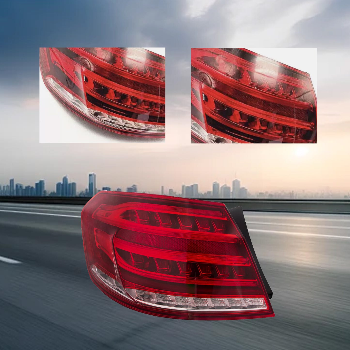 Tail Light LED Left Driver 4-Door Sedan for Mercedes Benz E-Class W212 2014