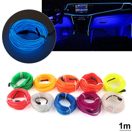 1 Meter Auto Car Interior Atmosphere Strip Lights LED Decoration Lamp USB