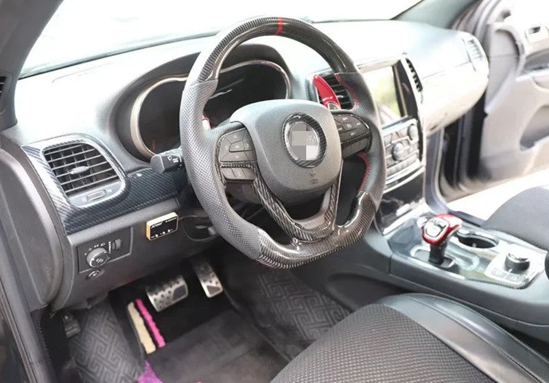 18x for Jeep Grand Cherokee 2014-2019 ABS Carbon Fiber Interior Kit Cover Trim