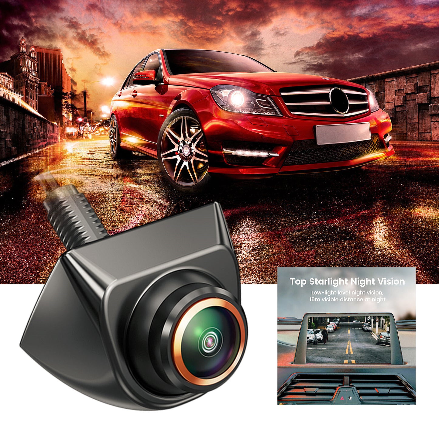 AHD Car Rear View Reverse Camera Parking Backup Cam 170¡ã Adjustable Night Vision