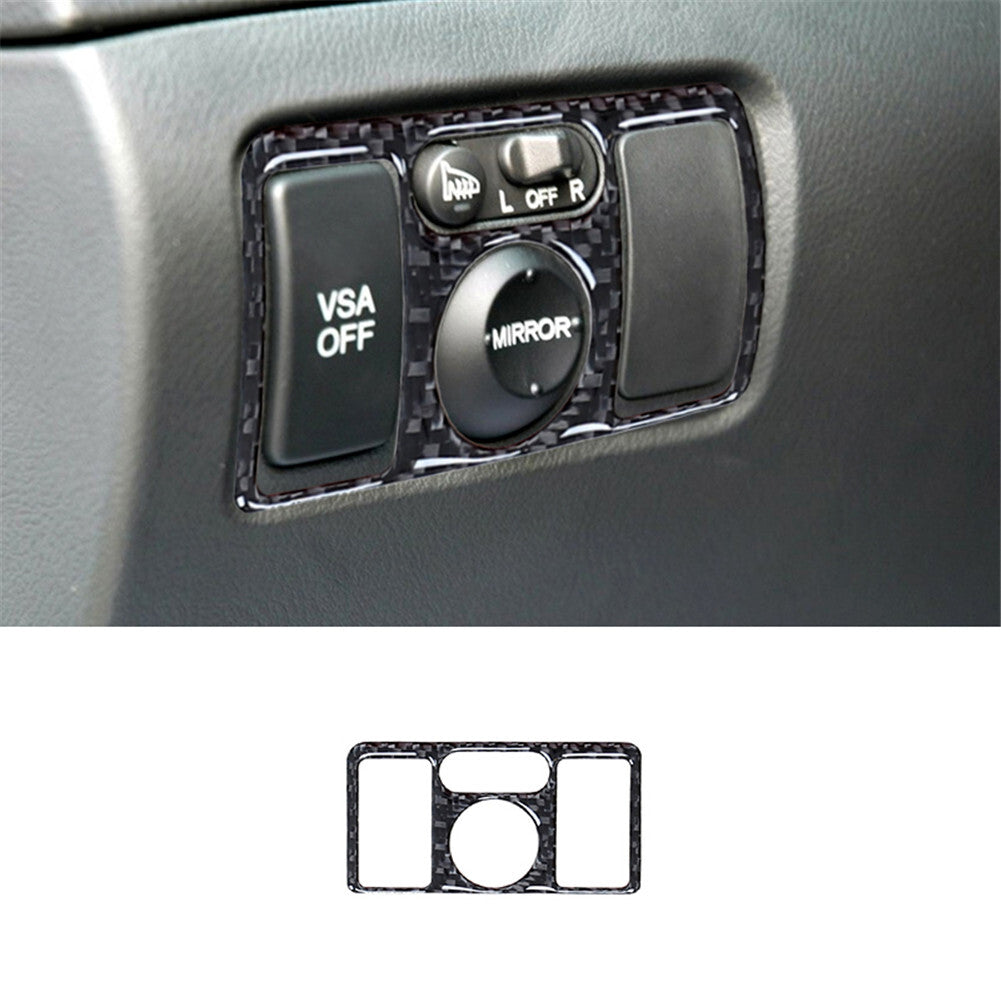 Carbon Fiber Driver Side Light Control Panel Cover Trim for Acura TL 2004-2008