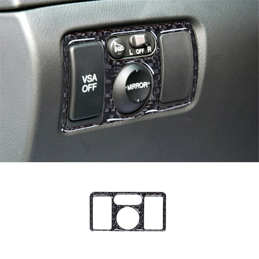Carbon Fiber Driver Side Light Control Panel Cover Trim for Acura TL 2004-2008