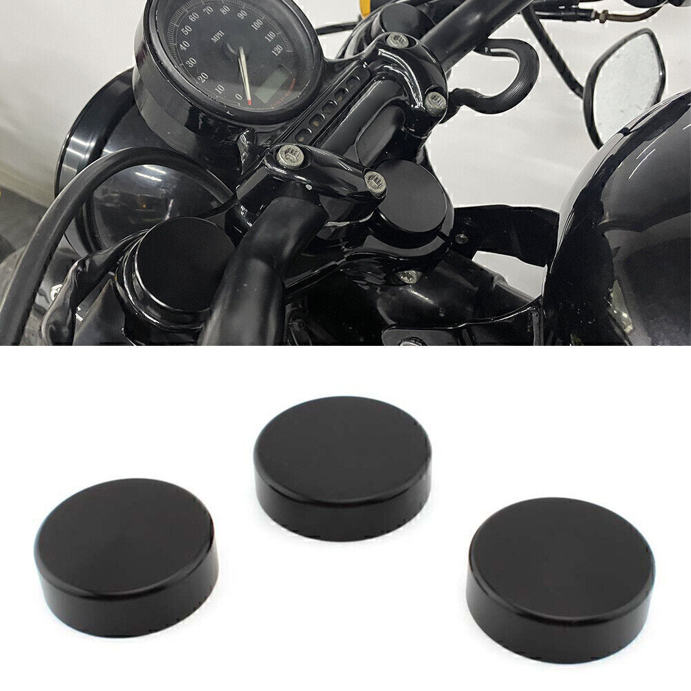 Obere Motorgabelschaft Abdeckungen Schwarz F¨¹r for Harley Sportster 48 XL 1200 88-13