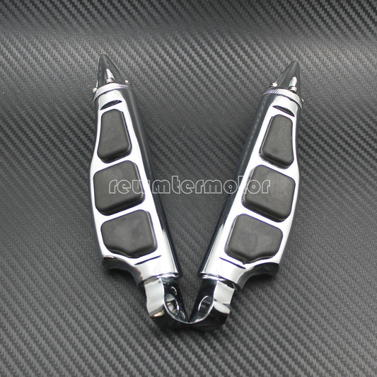 Spike Motorcycle Foot Pegs Foot Rest Pedal Male Mount Fit for Harley Dyna Chrome