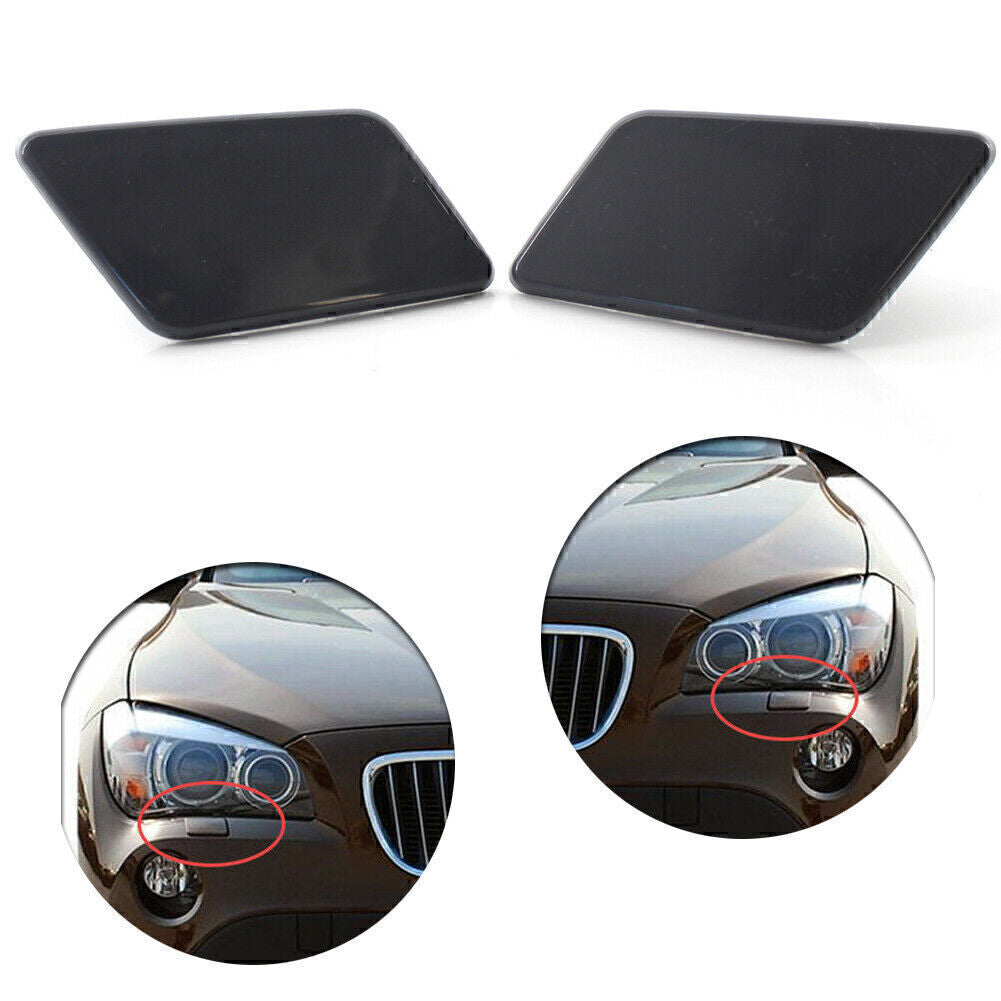 Car Front L+R Bumper Headlight Washer Cap Unpaitend Fit for BMW X1 E84 2009-2012 11