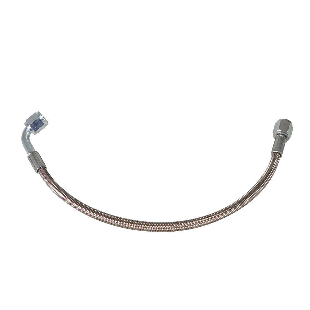 24 Turbo Oil Feed Line Steel Braided PTFE Line 4AN 90° Straight Hose End Teflon