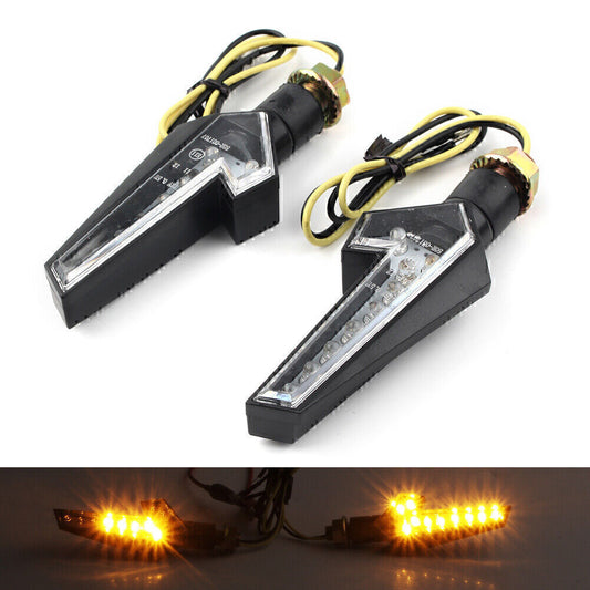 2x 12V Turn Signal Light LED Indicator Lamp Custom Touring Universal Motorcycle