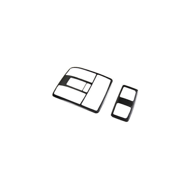 for Mazda 3 Axela 2017-2018 Carbon Fiber Style Inner Reading Light Cover Trim 2P