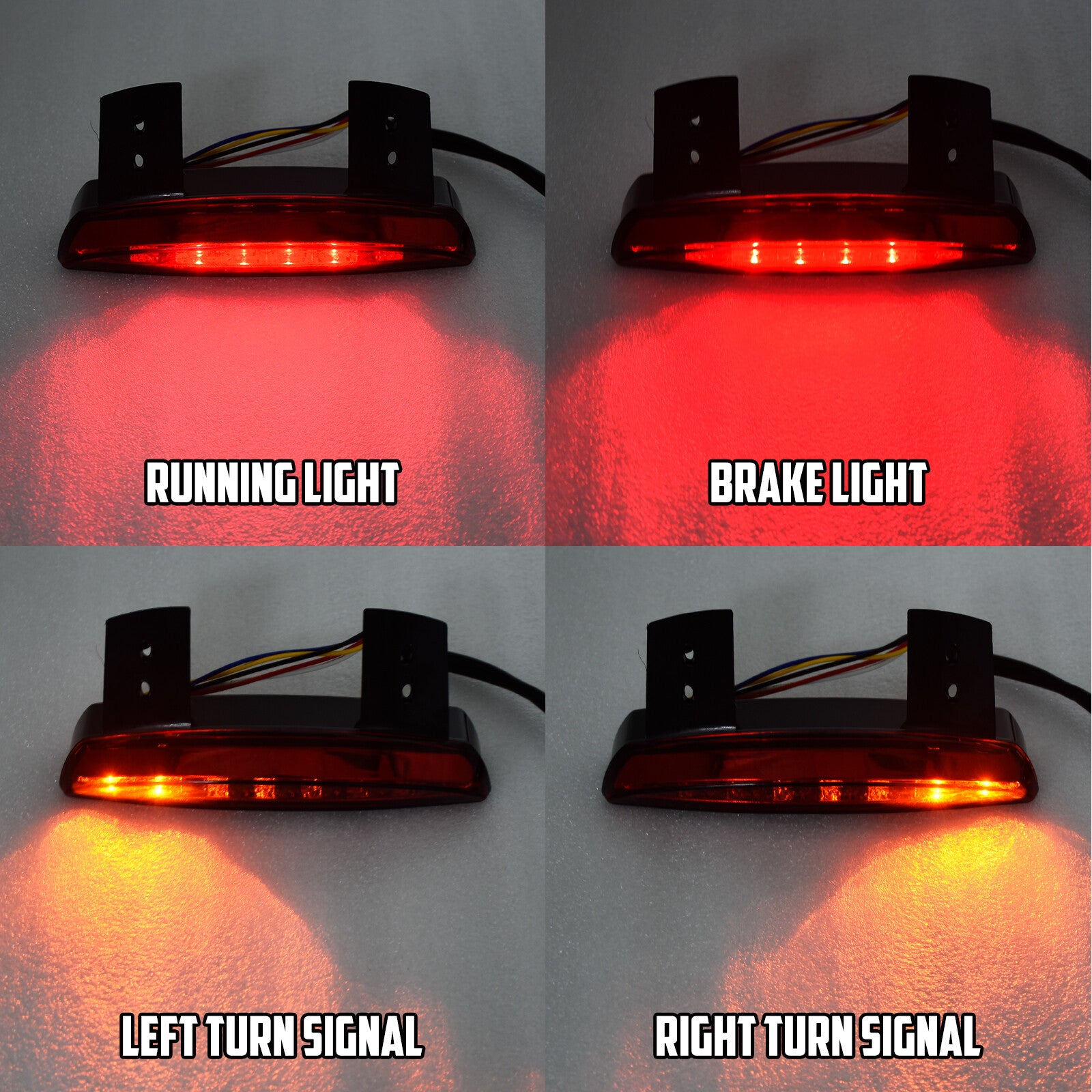 Chopped Smoke Lens Turn Signal Rear Brake Tail Light Fit for Harley Sportster XL