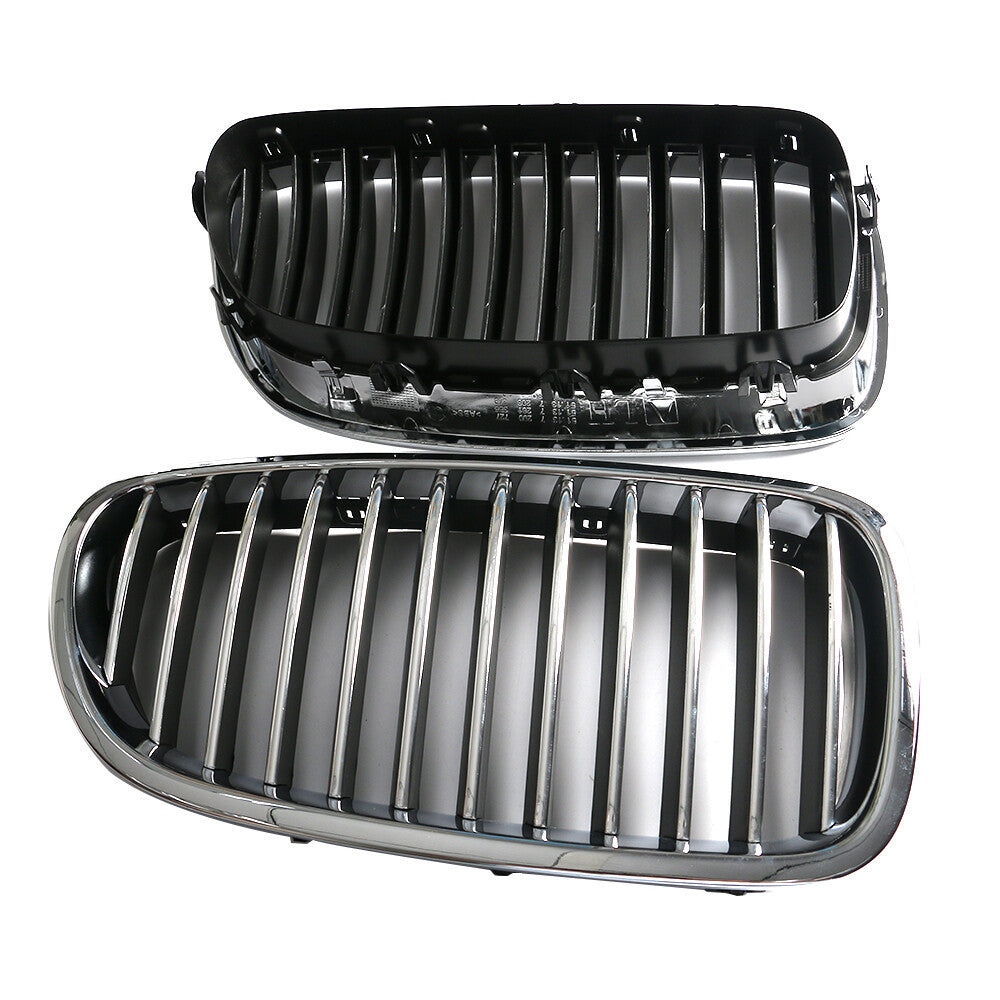 2 Front Hood Kidney Grille Left+Right Fits 09-13 for BMW 5 Series F10 F11 528i 535i