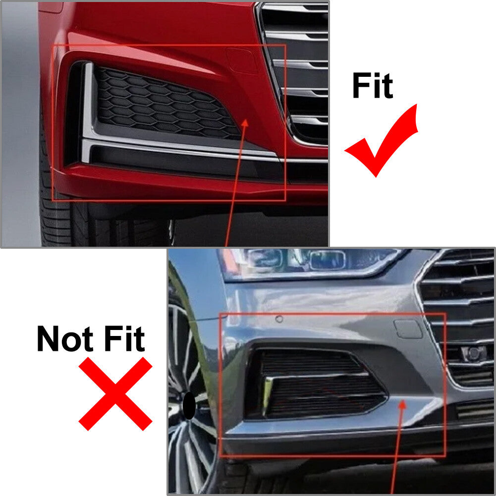 RH Front Bumper Fog Light Lamp Grill Bezel Cover for Audi A5 S5 2017-2020