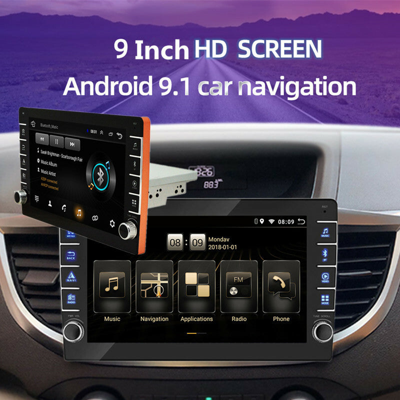 Car Adjustable Stereo Radio Android MP5 Player 9inch Button Knob GPS for Navigator