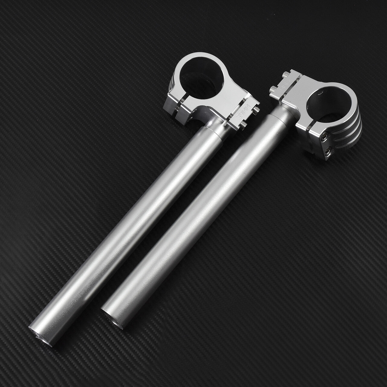 Universal 1 39mm Clip-On Handlebars Fit for Harley Bobber Cruiser Racer Chrome