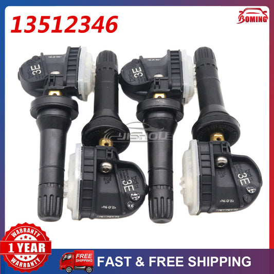 New Tire Pressure Sensor (TPMS) 4-Piece Kit for 2020 for Chevrolet Colorado for GMC for Canyon