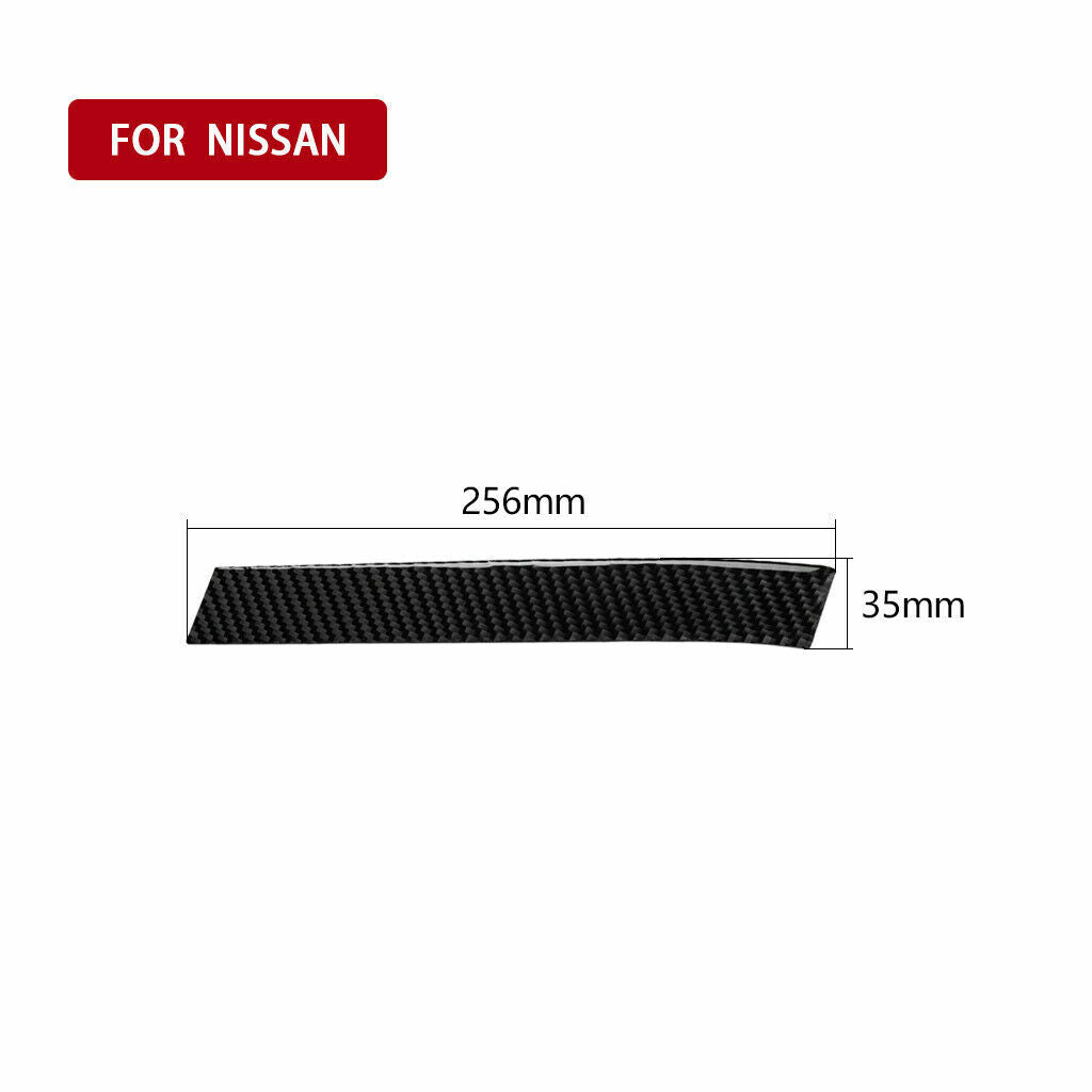 Carbon Fiber Side Door Handle Panel Cover Trim Fit for Nissan 350Z 2006-09