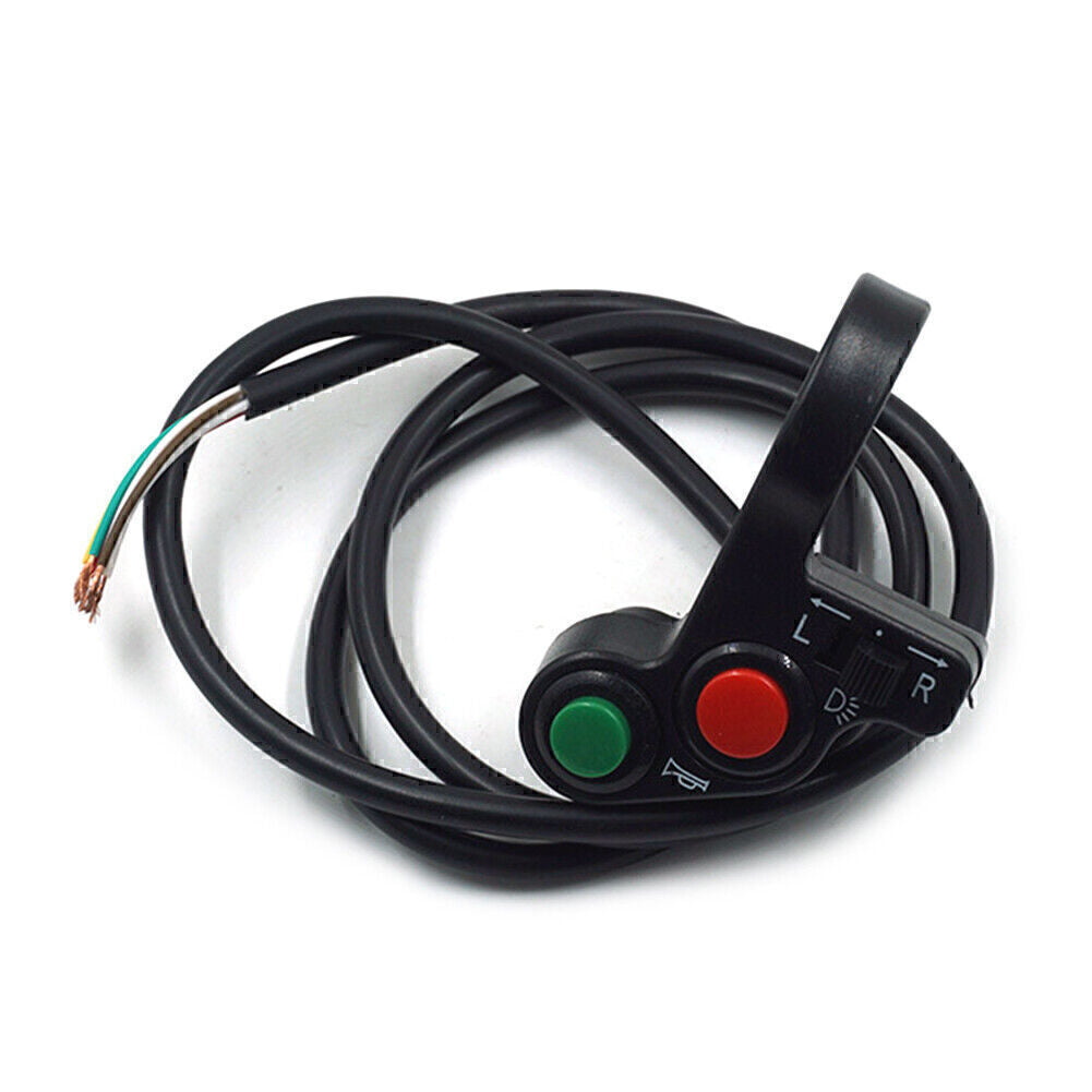 7/8 ATV E-bike Handlebar Horn Turn Signal On/Off Light 3 In 1 Switch Motorcycle