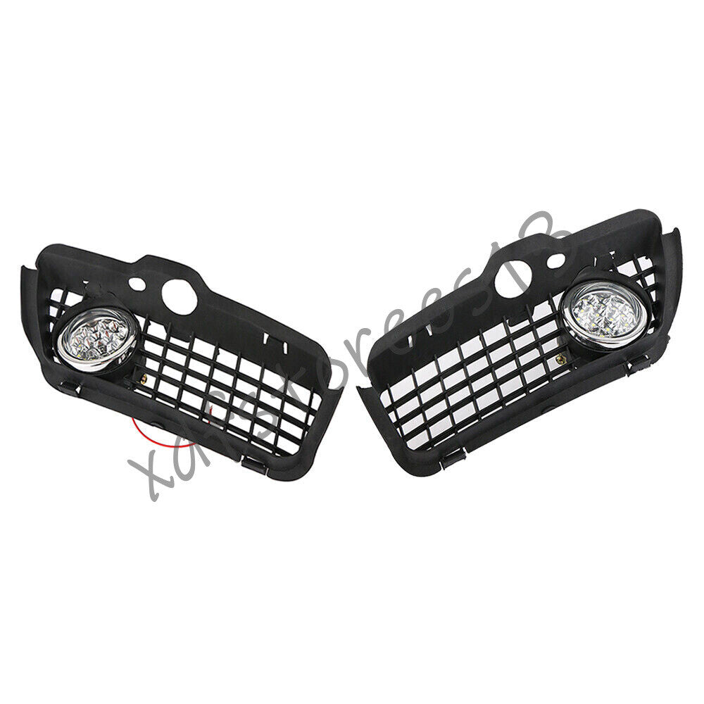 2x Bumper LED Fog Light Lamp Grille Cover for VW MK3 for Golf for Jetta Cabrio 1993-1998