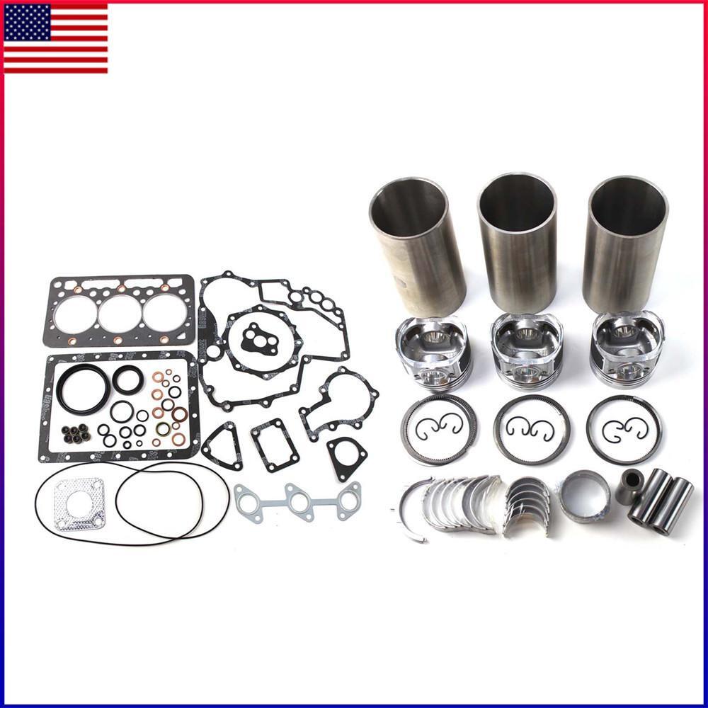 Engine Overhaul Rebuild Kit Pistons Rod Bearings For Kubota D722/D722EBH/D722E