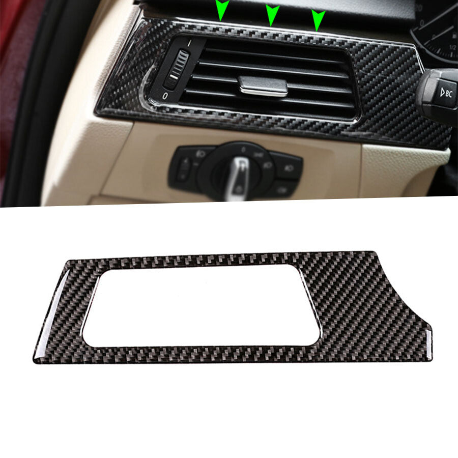 for BMW 3 Series E90 2005-12 Carbon Fiber Inner Side Air Vent Outlet Cover Trim