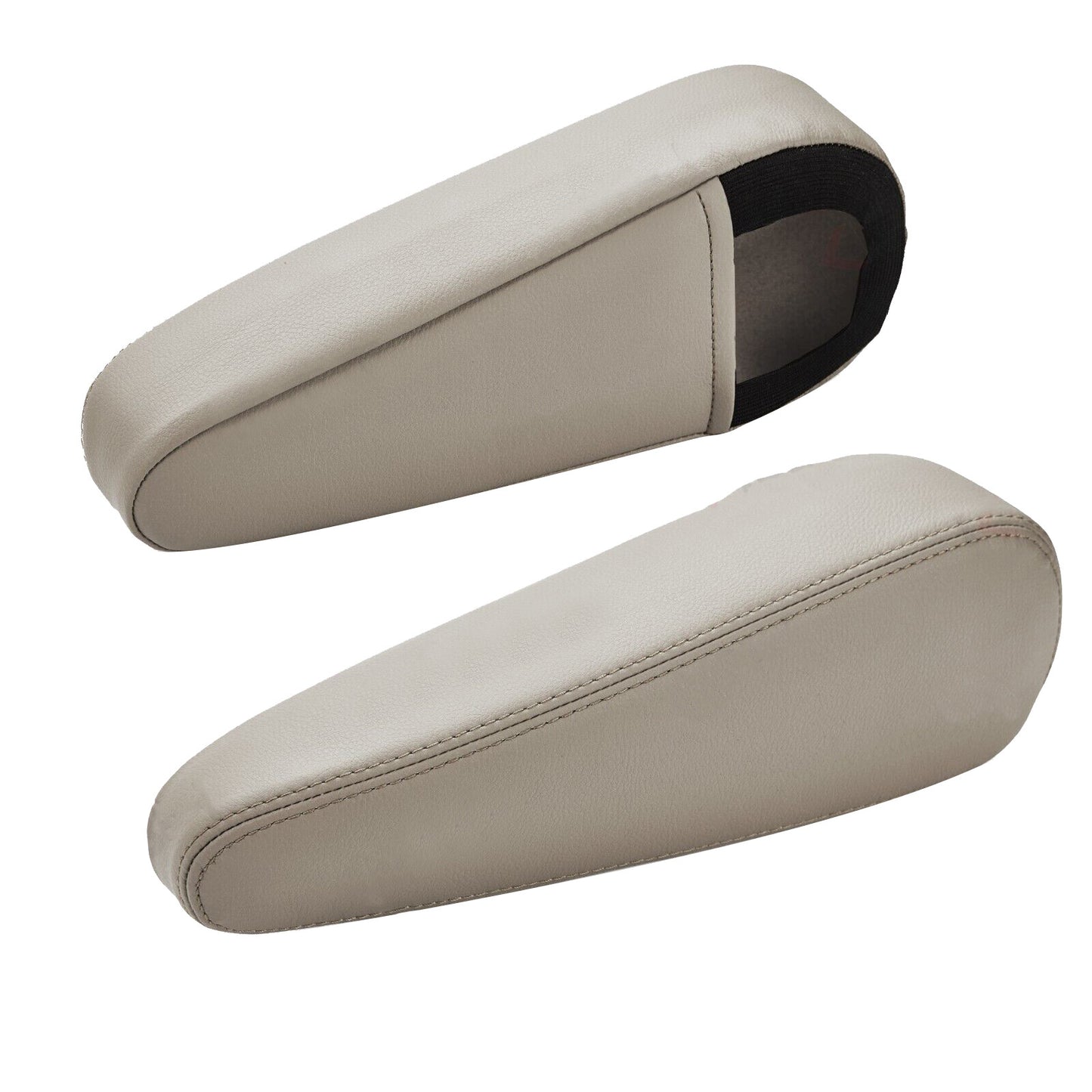 2 for Seat Armrest Leather Cover Accessories for Lexus GX470 2003-2009 Ivory Beige