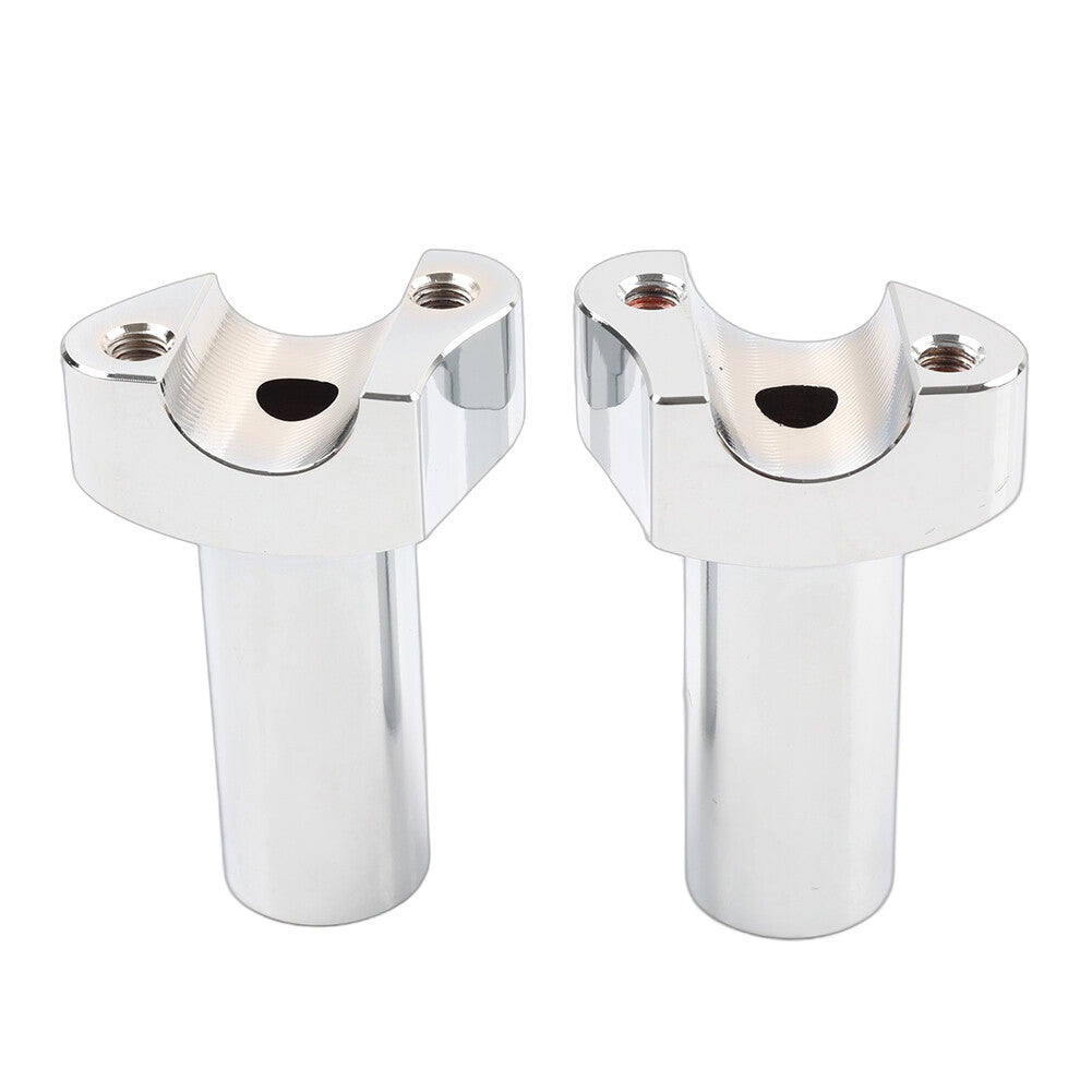 3.5 Straight Handlebar Risers Chrome for Harley 1 Bar Dyna Sportster Softail