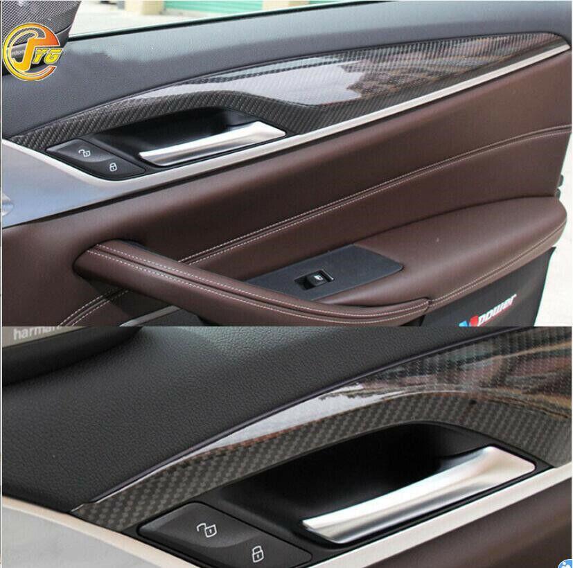Dry Carbon Fiber Car Interior kit Cover Trim 9PCS For BWM G30 G32 G38 525 530li