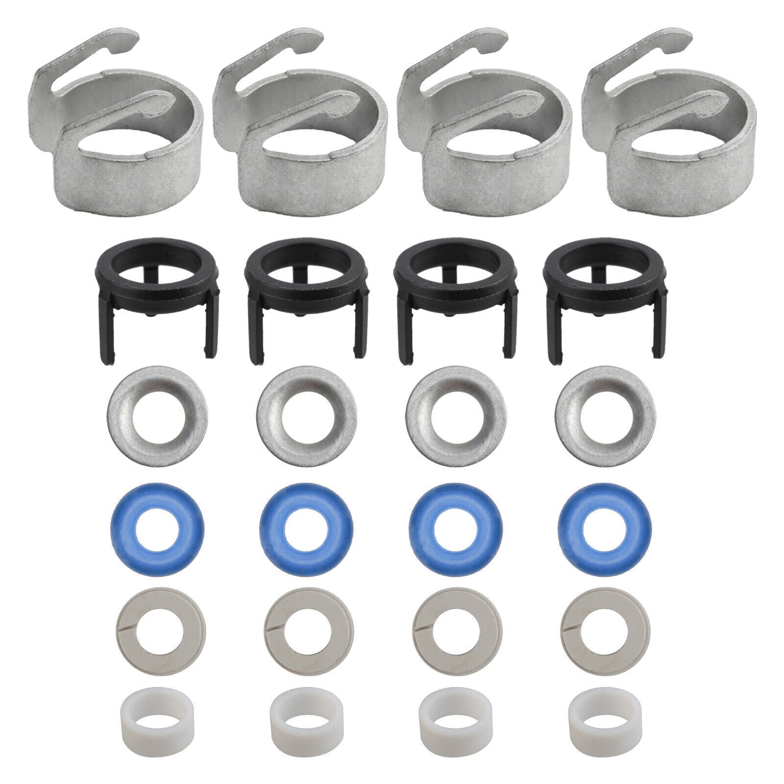 4Set Fuel Injector O-ring Seals Repair Kits for AUDI A3 A4 A5 A6 Q3 TT Q5 for VW