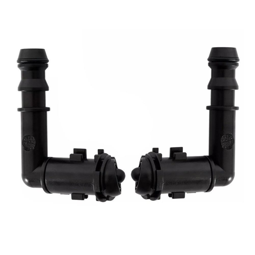 2Pcs Headlight Washer Nozzle Left Right Black for 2008-2009 CTS Replacement Part