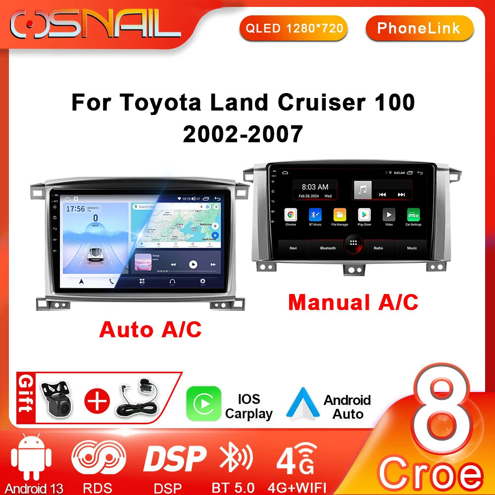 for Toyota for Land Cruiser LC 100 Car Systems Multimedia Player GPS Navi Auto Radio
