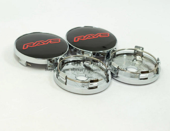 4x64mm Enkei Black Decal Badge Wheel Center Cap Hub Cap Edge Cap