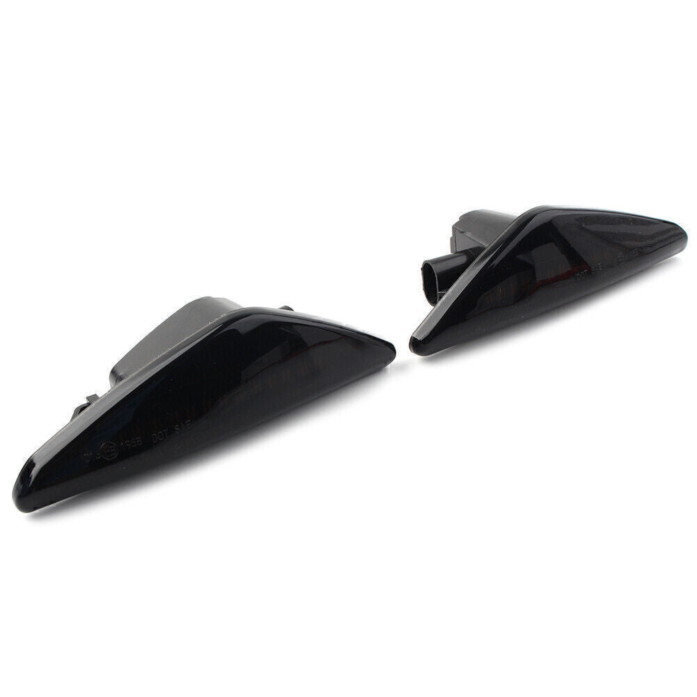 for BMW F25 E70 E71 X3 E72 X5 X6 Black Dynamic LED Side Marker Turn Signal Light