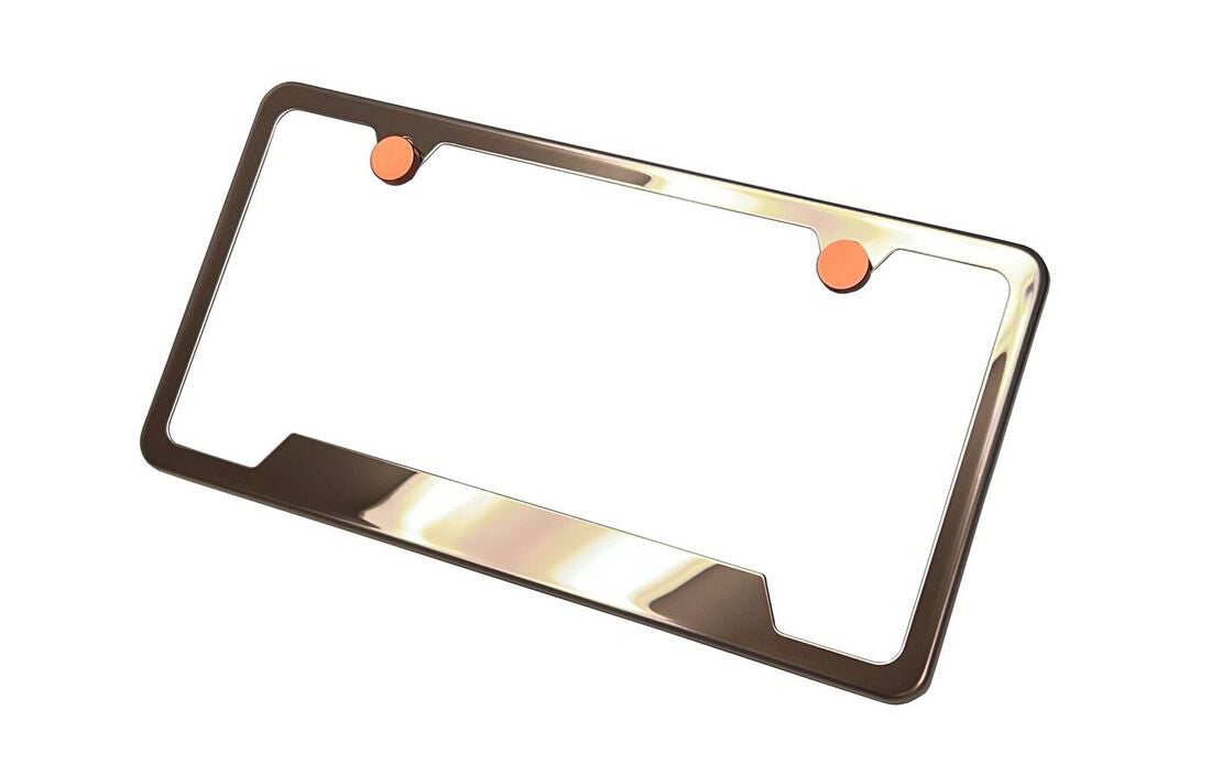 1 piece car license plate frame cover front cover rear trunk rose gold for Mercedes-Benz