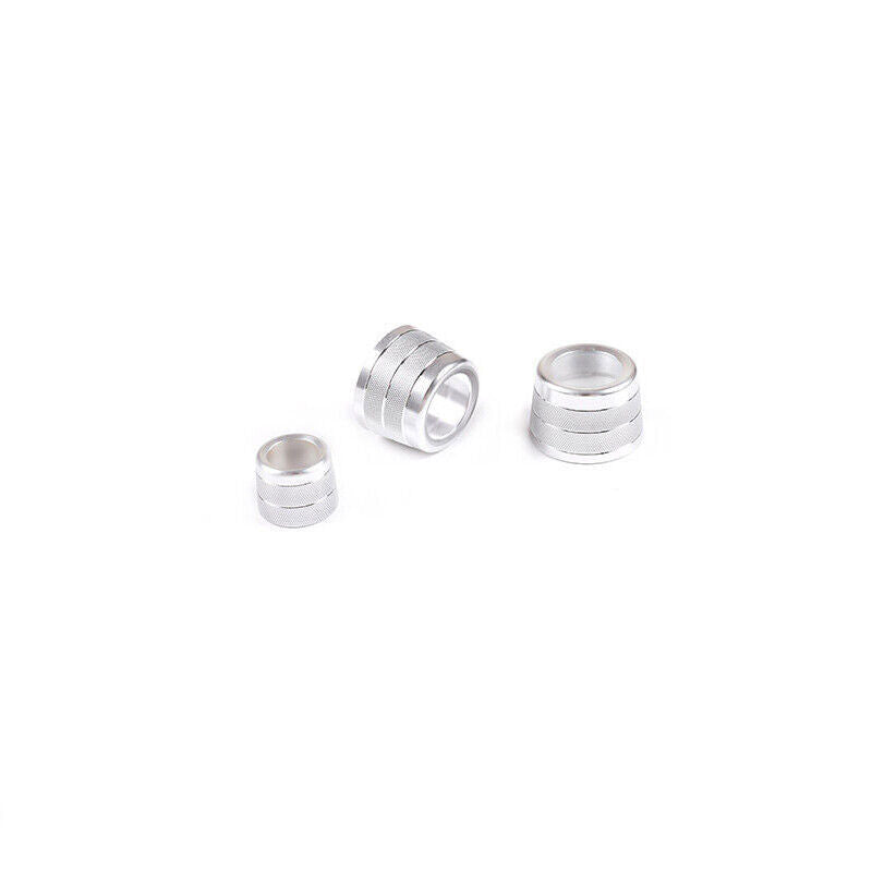 for BMW X3 G01 X4 G02 2018-21 Silver Aluminum Console AC Knob Ring Cover Trim 3P