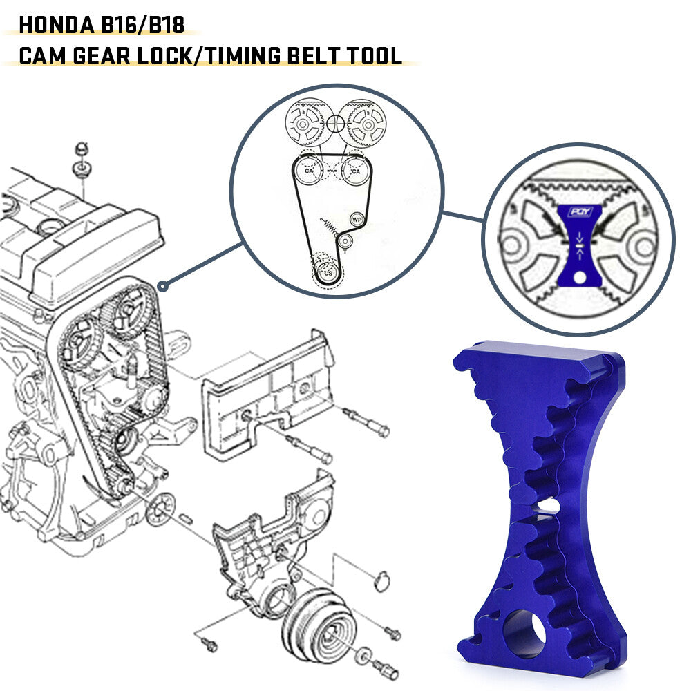 For B16 B18C1 B18C5 VTEC 1.6L Cam Gear Lock Timing Belt Install Tool