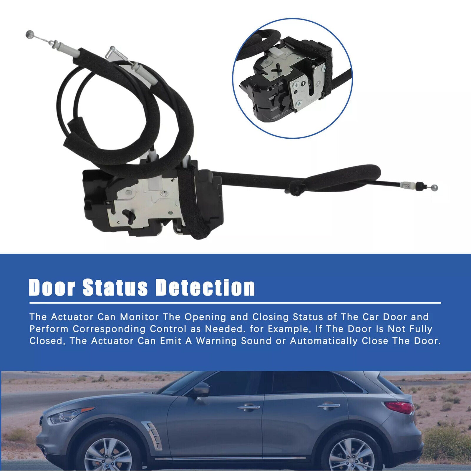 Rear Right Side Door Lock Actuator W/ for Smart Entry for 03-08 for Infiniti FX35 FX45