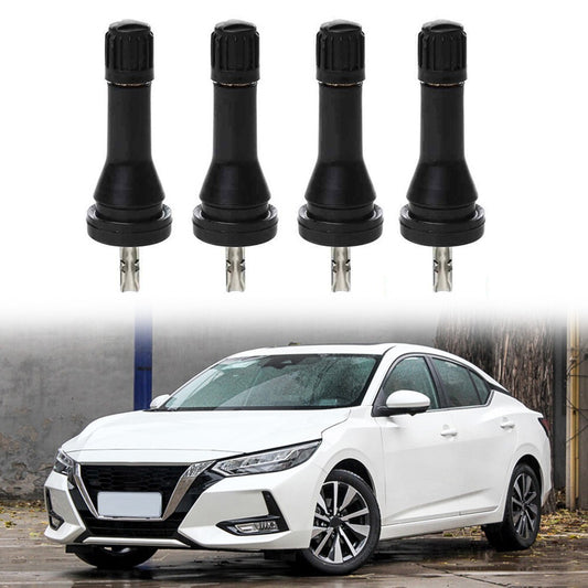 Valve Stems Tyre Stem TPMS Tyre Pressure Sensor Valve Black Caring Snap In
