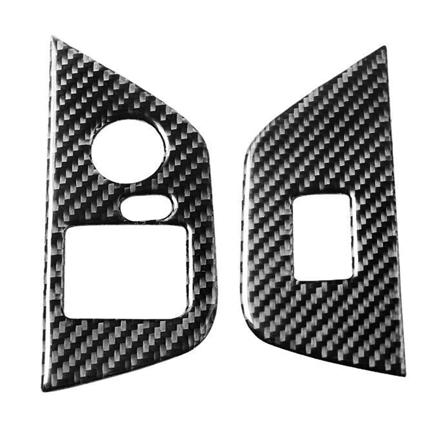 2x Carbon Fiber Door Lift Control Sticker Decal Trim for BMW Z4 E85 2003-2008