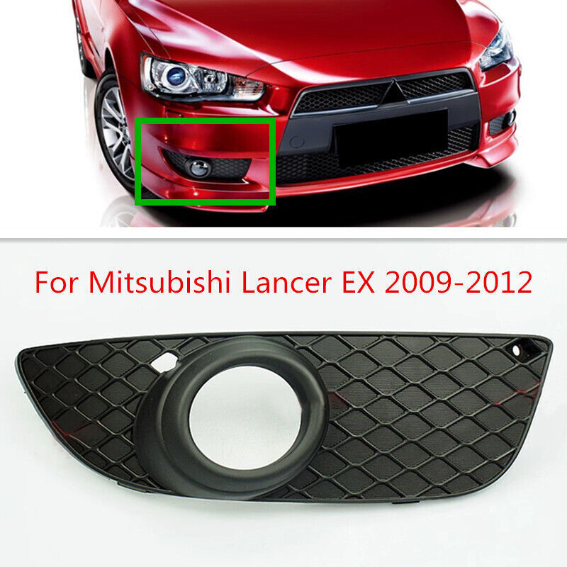 Right Side ABS Bumper Fog Lamp Cover Bezel for Mitsubishi Lancer EX 2009-2012