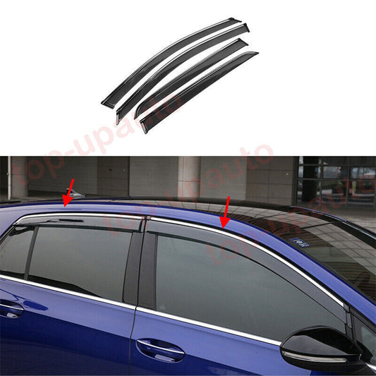 for VW for Golf R Mk8 2022-2024 Car Window Wind Visors Sun Rain Guard Vent Deflector