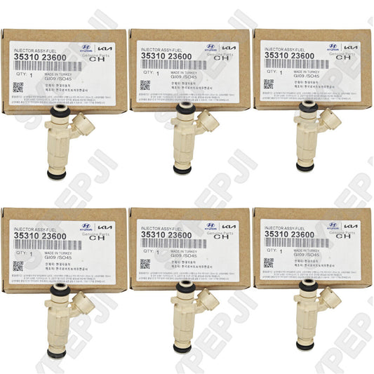 6-piece fuel injector for Hyundai for Tucson Santa Fe for Kia Sportage 2.7L 3531023600 new