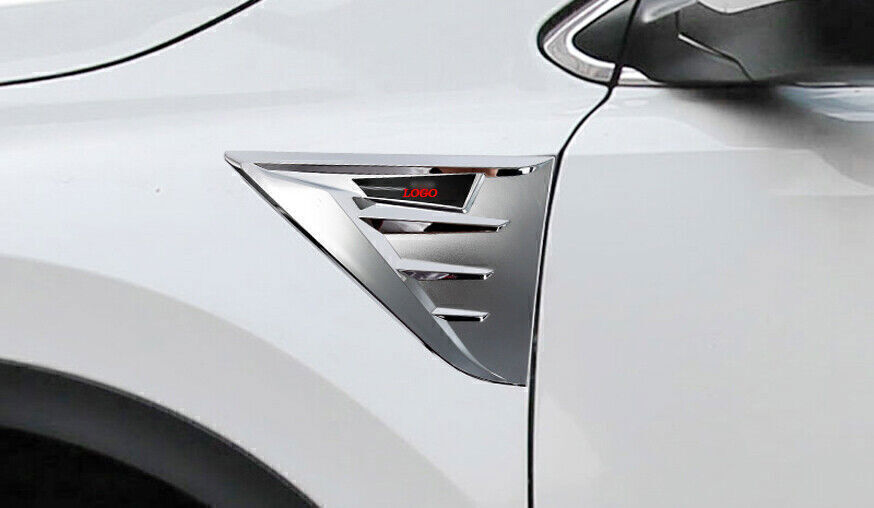 for Honda CRV CR-V 2017-2022 ABS Chrome Side Fender Air Wing Vent Cover Trim 2P