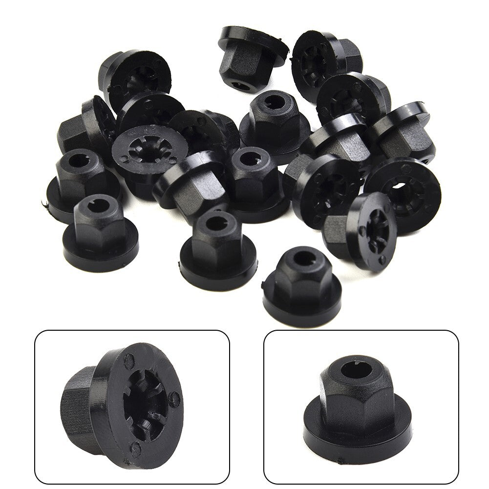 20x Plastic Nuts with Collars Suitable for E36 E39 E46 E60 E61 E65 E90 E91 X3