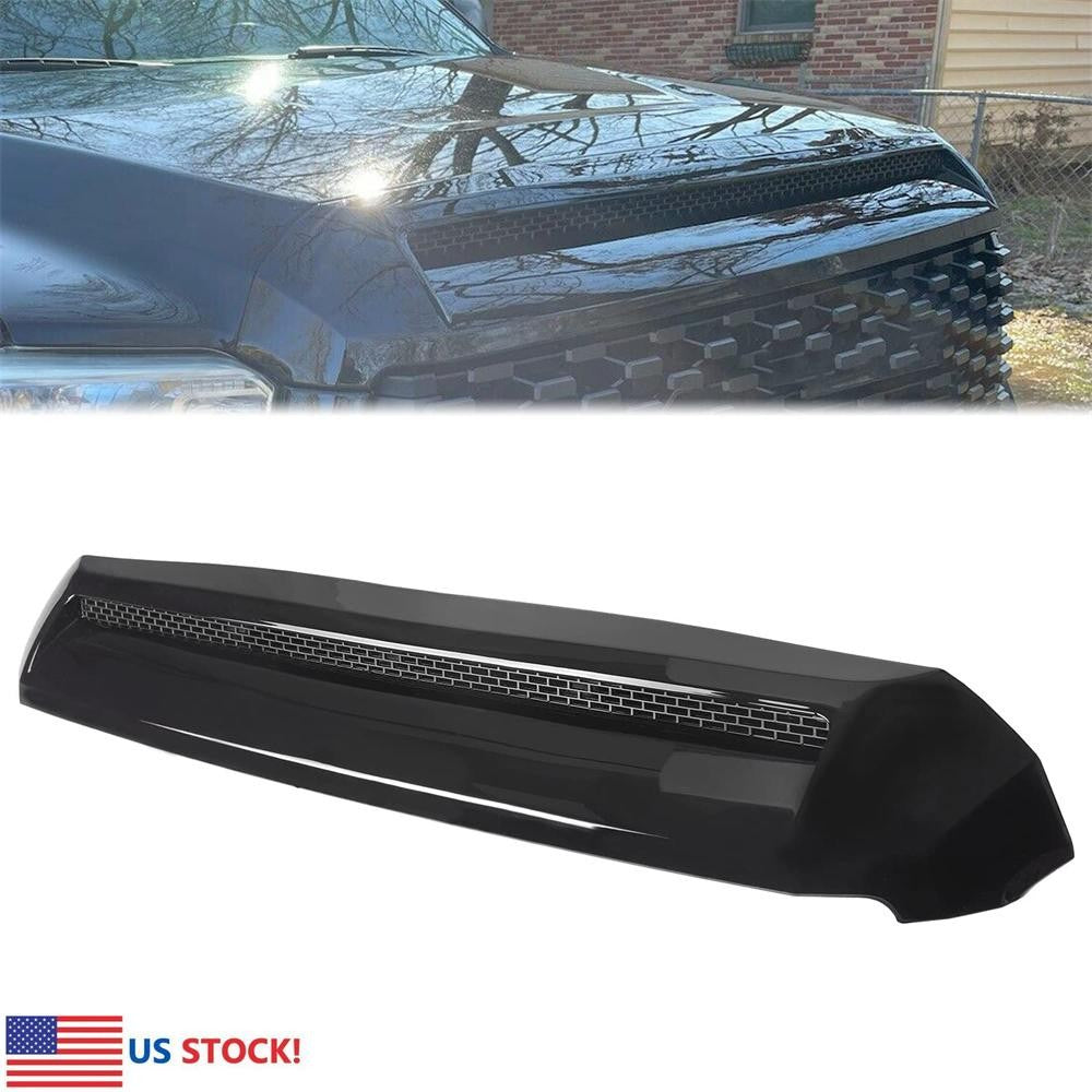 1x Paint Bright Black Front Upper Hood Bulge For 14-21 for Toyota Tundra 76180-0C030