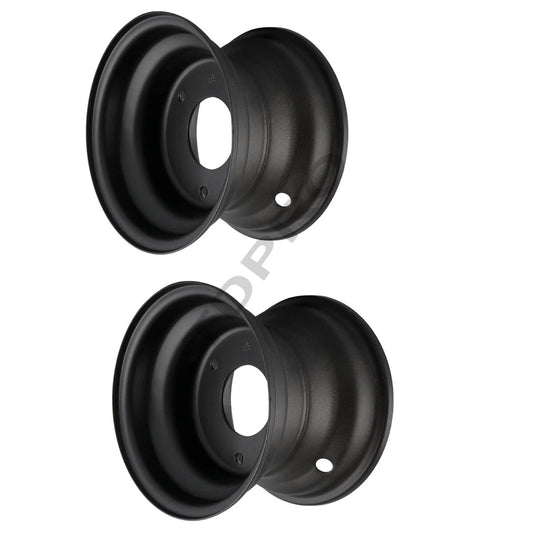 2 x 6 inch wheels for 145/70-6 tires, lawnmower, for mini bike, go-kart cooler, all-terrain vehicle