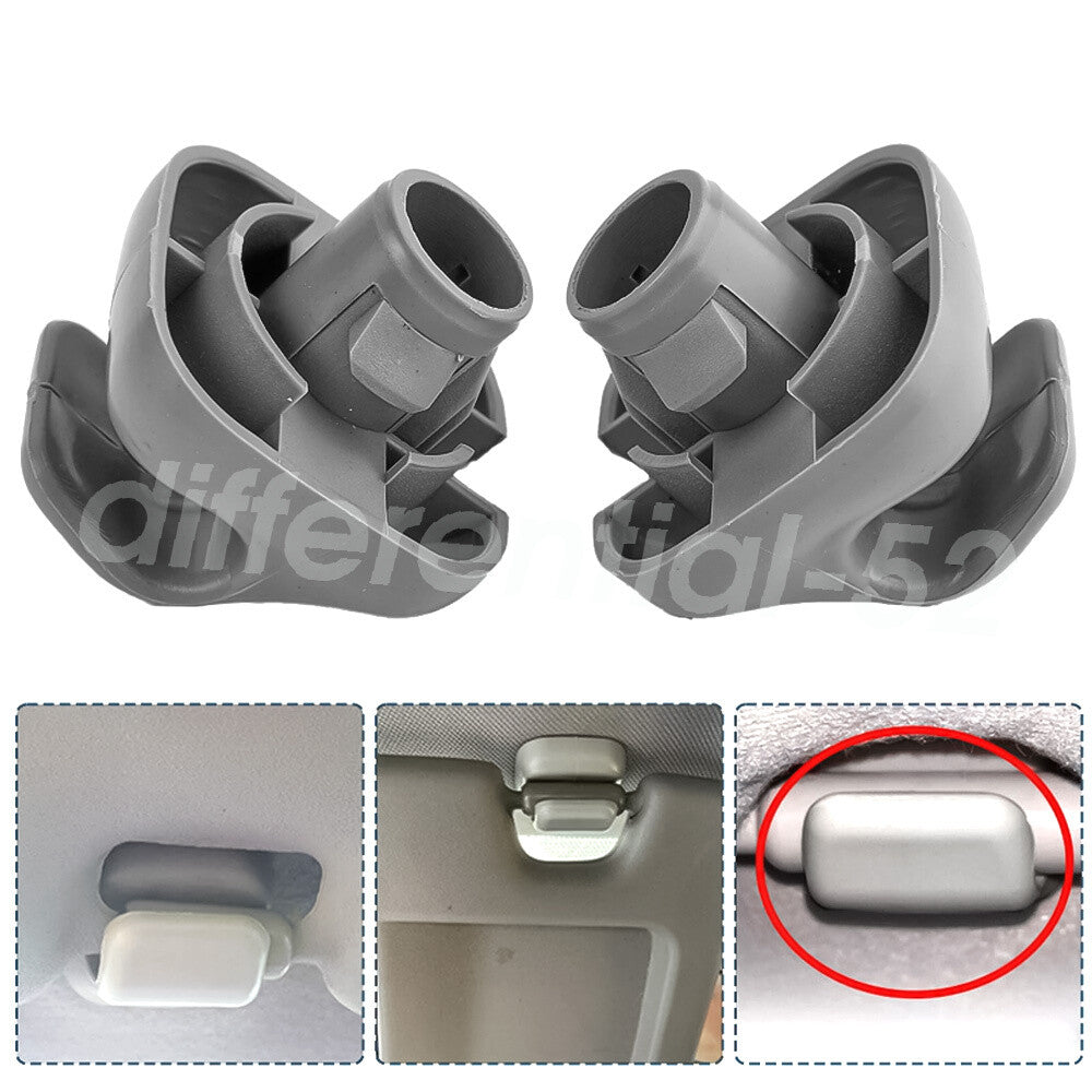 2X Hook Clips Hanger 88217S04003ZA Fit for Honda for Civic Accord CR-V Sun Visor Bracket