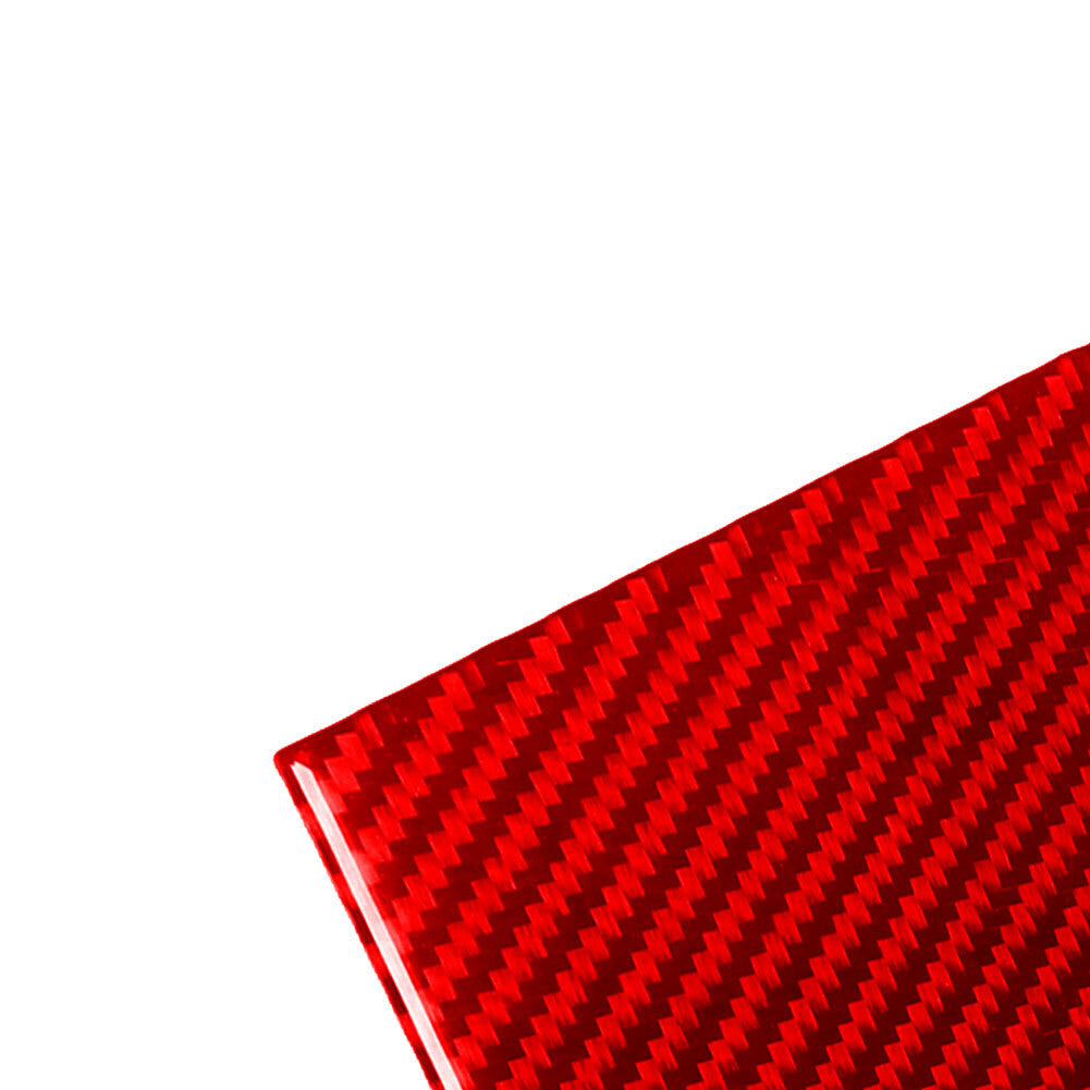 2Pcs Red Carbon Fiber Rear Door Pillars Trim Cover for Chevrolet Sonic 2012-2016