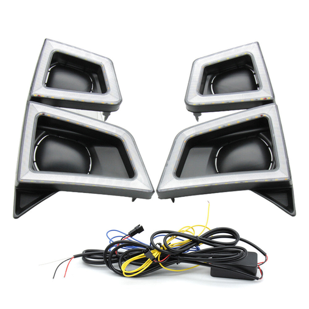 LED Daytime Running Light w/ Turn Signal Lamp Pair for ISUZU D-MAX 2020-2021