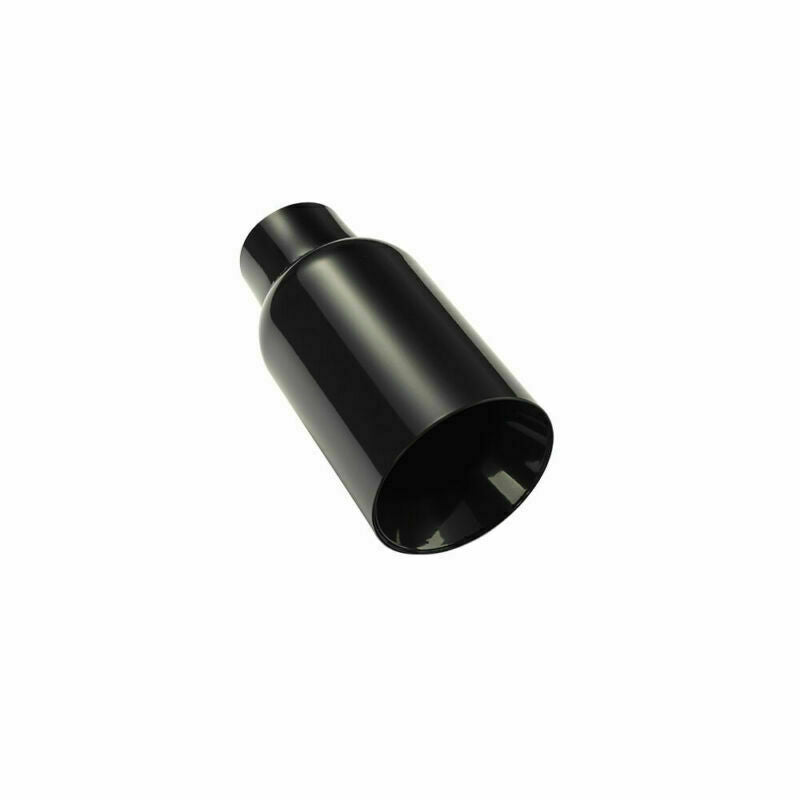 54mm Inlet 80mm OD Single Exhaust Tip Universal Black Tips Exhaust End Tips