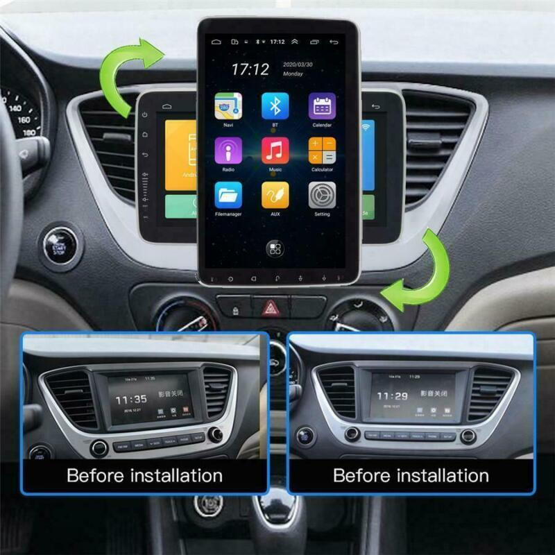 GPS Navigation Radio Player 10.1 Android 9.1 Car Stereo Single Din WIFI Camera