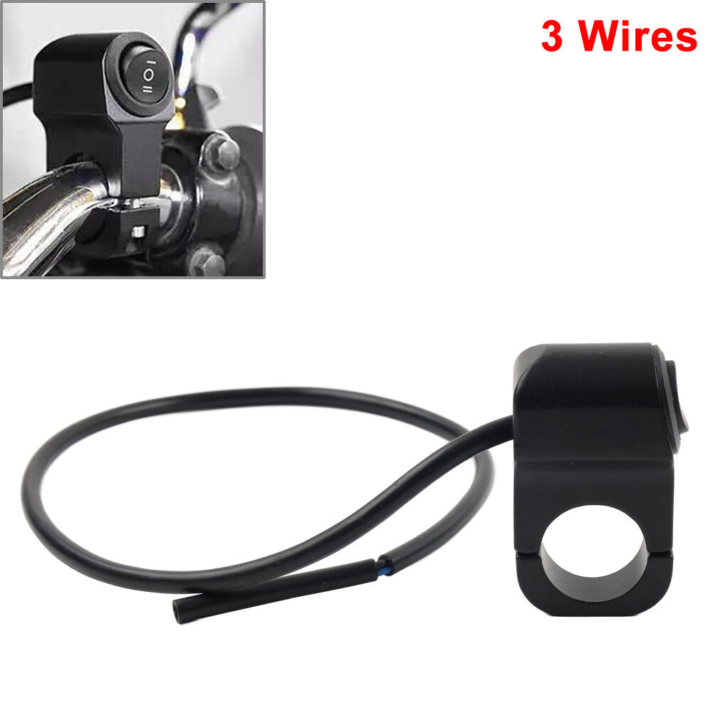 Motorcycle Handlebar 7/8 22mm On Off Switch ATV Headlight Fog Spot Light
